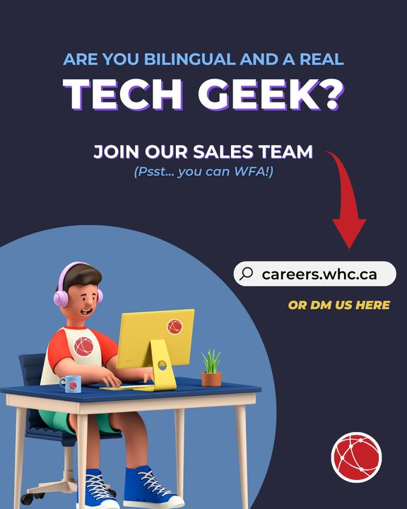 ✨ Are you bilingual, techy, and ready for your next move? WHC's hiring: bit.ly/3CH1CZo

➡️ You can work from ANYWHERE and WHC is recognized as a Great Place to Work in tech! Send us a DM or click the link to apply. Or share this post... We'll be forever thankful. 😍
