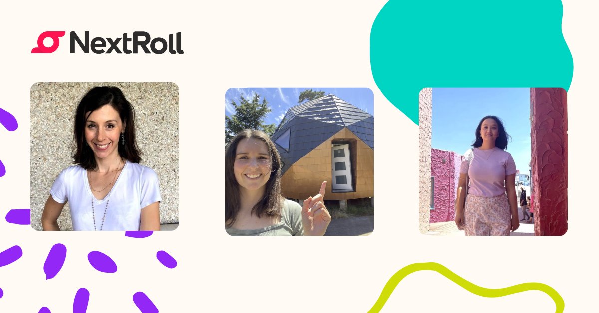 NextRoll_Inc's tweet photo. We're excited to welcome these new Rollers to our ranks! Thanks for joining our team, Ktimene Axetell, JuliAnn Tulberg, and Rachana Maharjan! #nextroll #rollworks https://t.co/Lwj5D0f4IU