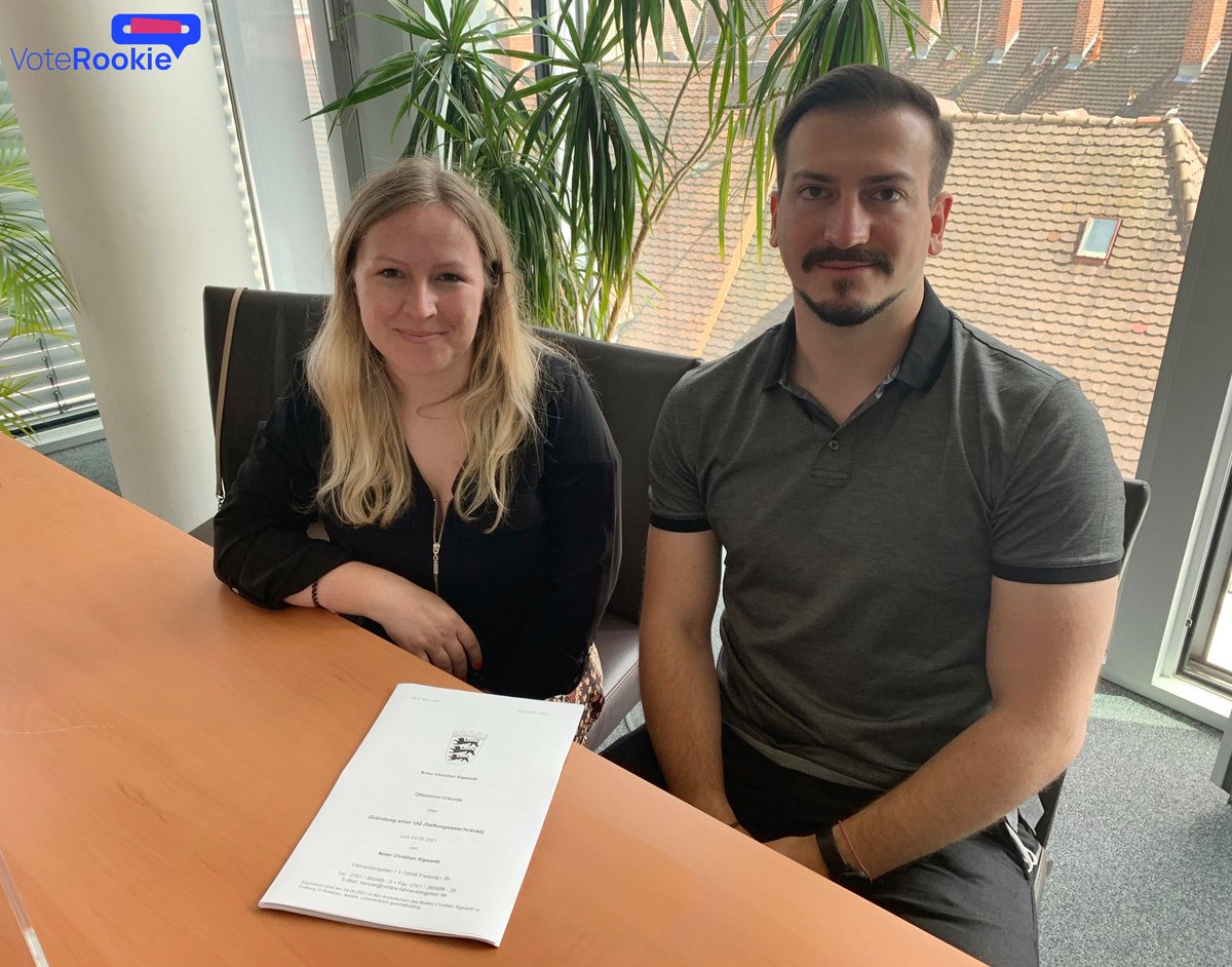 Wahnsinn! Heute vor einem Jahr, am 30. August 2021, haben meine Berliner Kollegin Susanna Maier und ich <a href="/vote_rookie/">Vote Rookie</a> offiziell gegründet.

#Demokratiebildung #Jugendbeteiligung