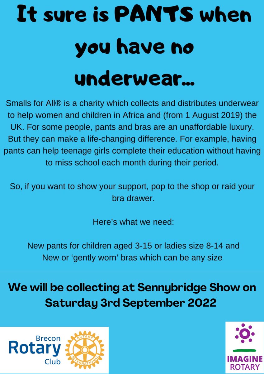 Rotary_Brecon's tweet photo. Thank you for your donations so far! We will be collecting once again at @SennybridgeShow on the 3rd September 2022! #sennybridgeshow #smallsforall #rotary #community #district1150 https://t.co/JjycGY2kHJ