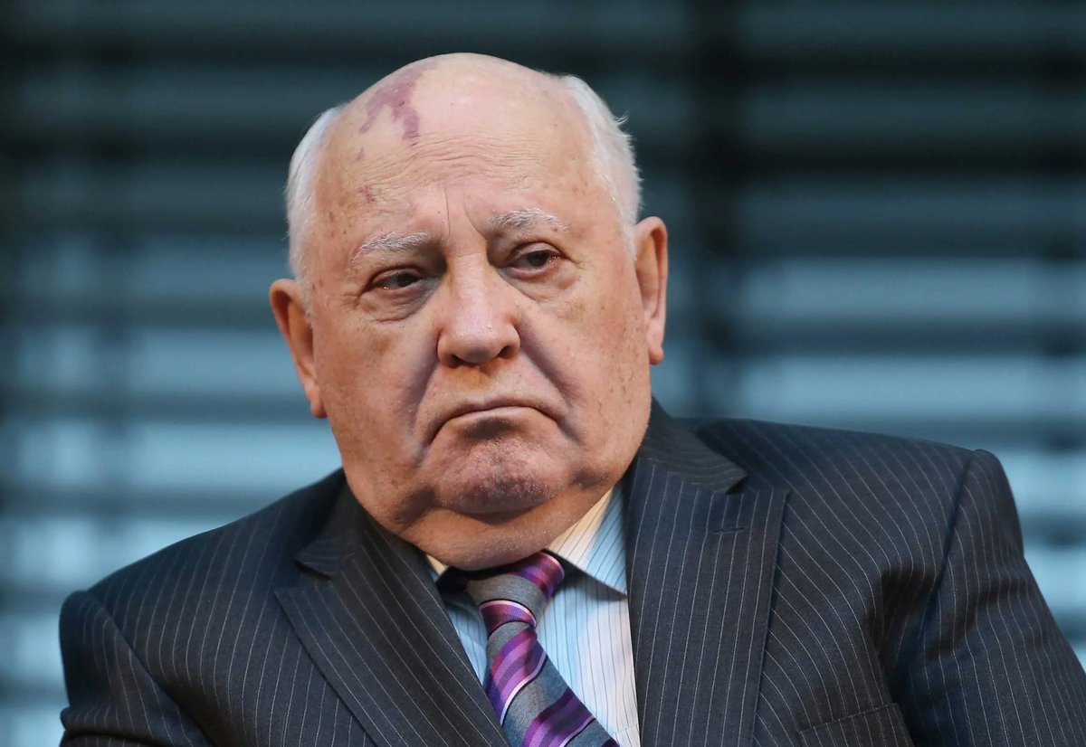 franakviacorka's tweet photo. The last leader of the USSR, Mikhail Gorbachev, has died. https://t.co/aX2SBqfqS0
