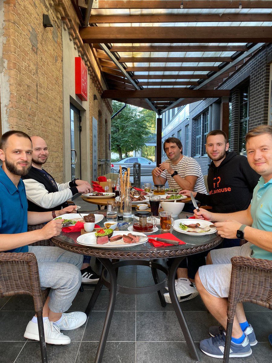 AlexanderSavy's tweet image. Had the best steaks with the male part of our team!🥩  

Any suggestions on what should we do on our next team building? Crazy ideas are welcome👇🏻