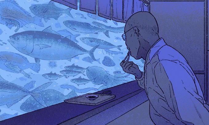 Illustrations for  on articles about influences of "Jiro Dreams of Sushi" in different perspectives. Thank you lead editor Erin DeJesus   