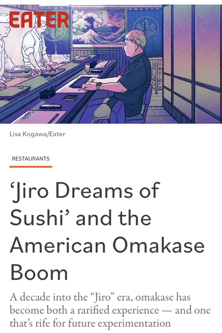 Illustrations for  on articles about influences of "Jiro Dreams of Sushi" in different perspectives. Thank you lead editor Erin DeJesus   