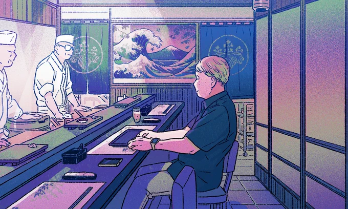 Illustrations for  on articles about influences of "Jiro Dreams of Sushi" in different perspectives. Thank you lead editor Erin DeJesus   
