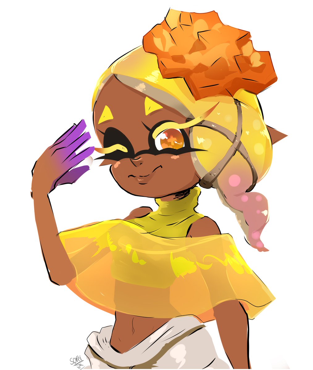 SoreiMasamune's tweet photo. Something for the troops! #Splatoon3 #foreheadqueen
#FryeSplatoon #frye https://t.co/BszCFoLc9M