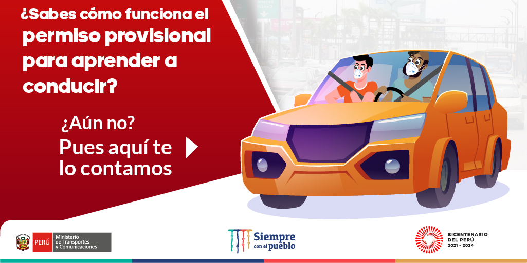 MTC_GobPeru's tweet photo. ¡Empieza a manejar con seguridad por las vías públicas!
📍 Para mayor información: https://t.co/qNSINDJXQd
.
.
#LicenciaDeConducir #MTCPerú
#ConductorPrincipiante #Perú https://t.co/tdpvKH5t7S