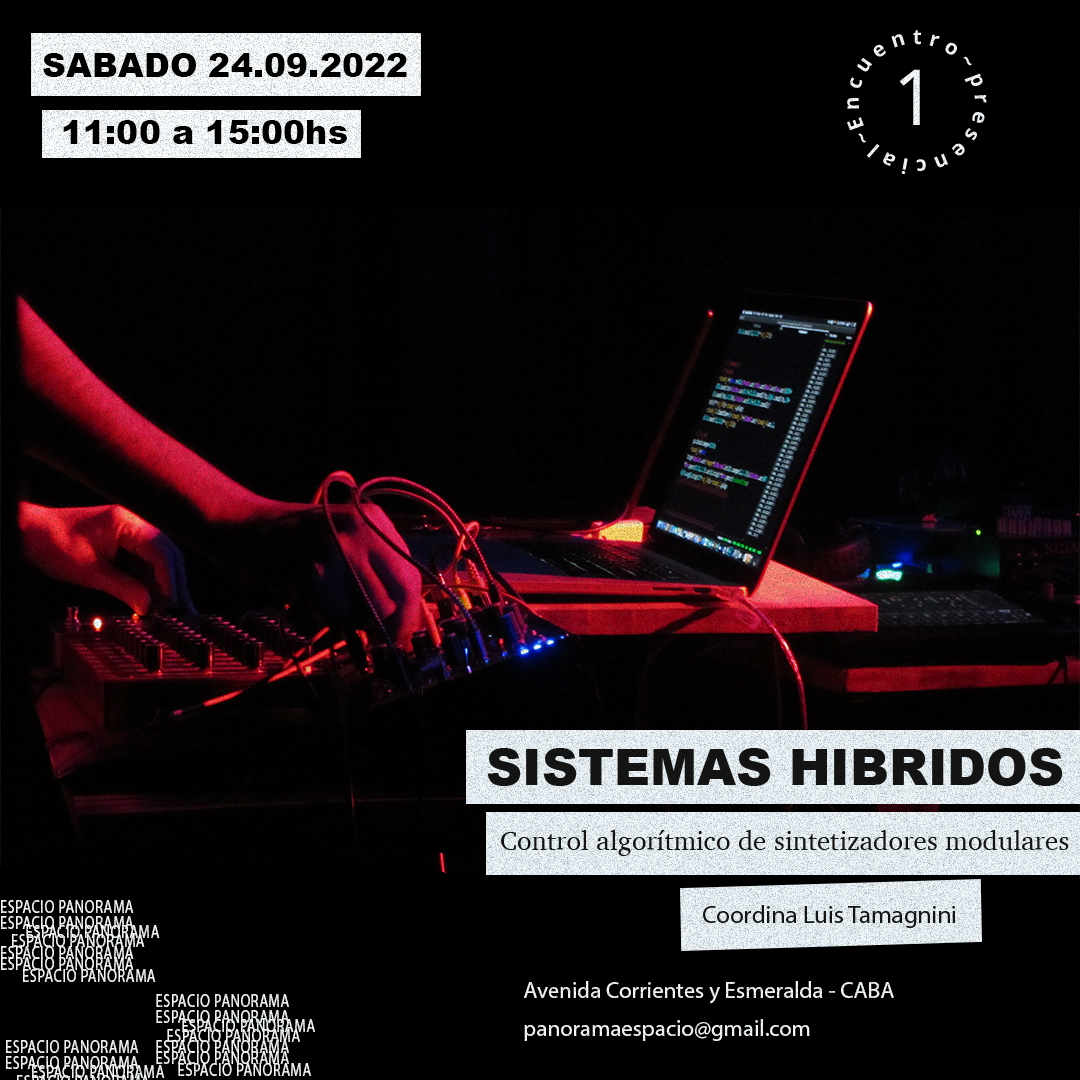 unexCoder's tweet image. 24 de septiembre en CABA
#supercollider #programacion #síntesis #modular
#algoritmic #composition #electronic #experimental #noise #music