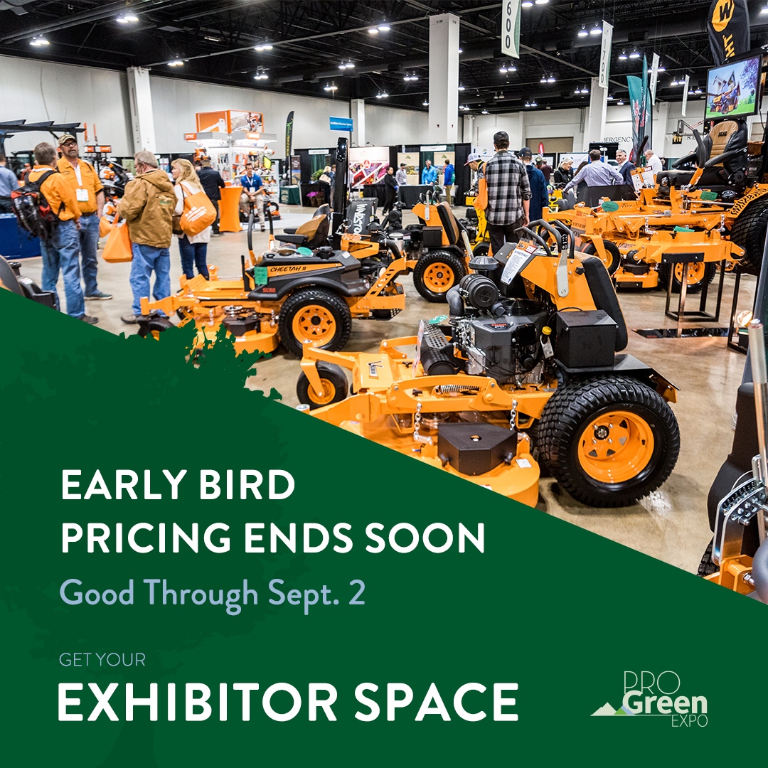COGreenNOW's tweet image. @progreenexpo: Early Bird pricing closes soon for our Exhibitor Space! Pricing goes up after Sept. 2nd.

You can reach high-value prospects in the key consideration phase for the upcoming 2023 season. Act now.

progreenexpo.com/Sponsors-&amp;amp;-Exh…

#PGE2023 #ProGree…