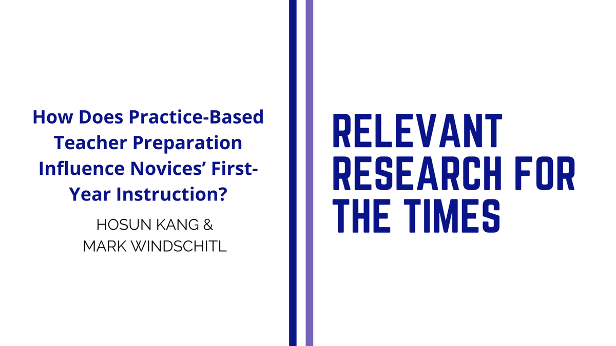 TCRecord's tweet photo. In their 2018 feature article, Dr. @hosunkang &amp;  Dr. @MarkWindschitl examine the role of core instructional practices introduced during preparatory experiences in shaping novices’ first-year teaching. https://t.co/8Nd8roaG8J @UCIEducation @UWCollegeOfEd https://t.co/JrPvg3pP4Q