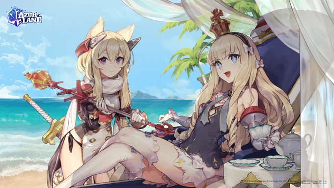 Azur Lane 4th Anniversary「アズールレーン」EN版4周年記念にてイラスト描きました～!#AzurLane #AzurLane4thAnniv #Yostar 