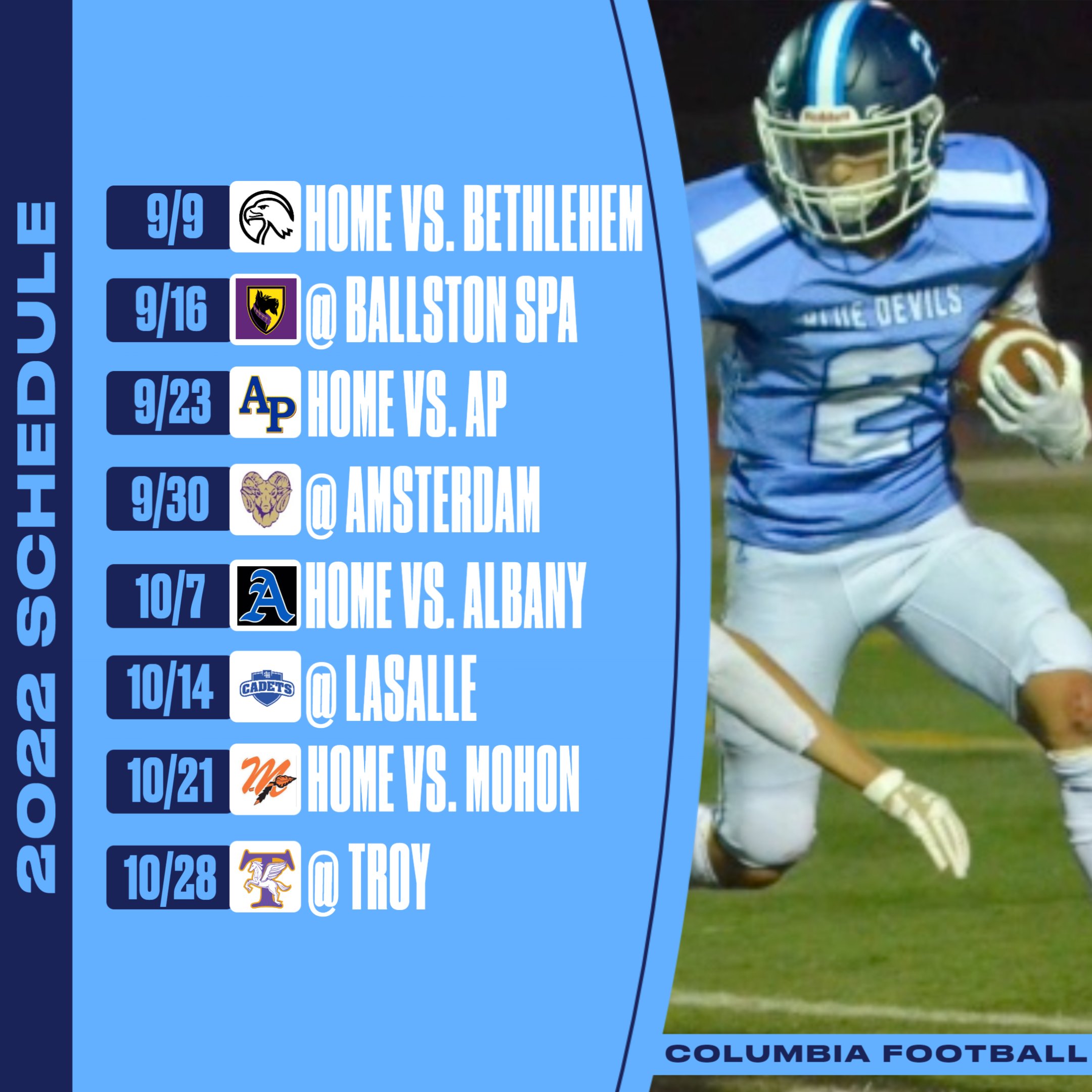 Columbia Football (CHSBLUEDEVILSFB) / Twitter