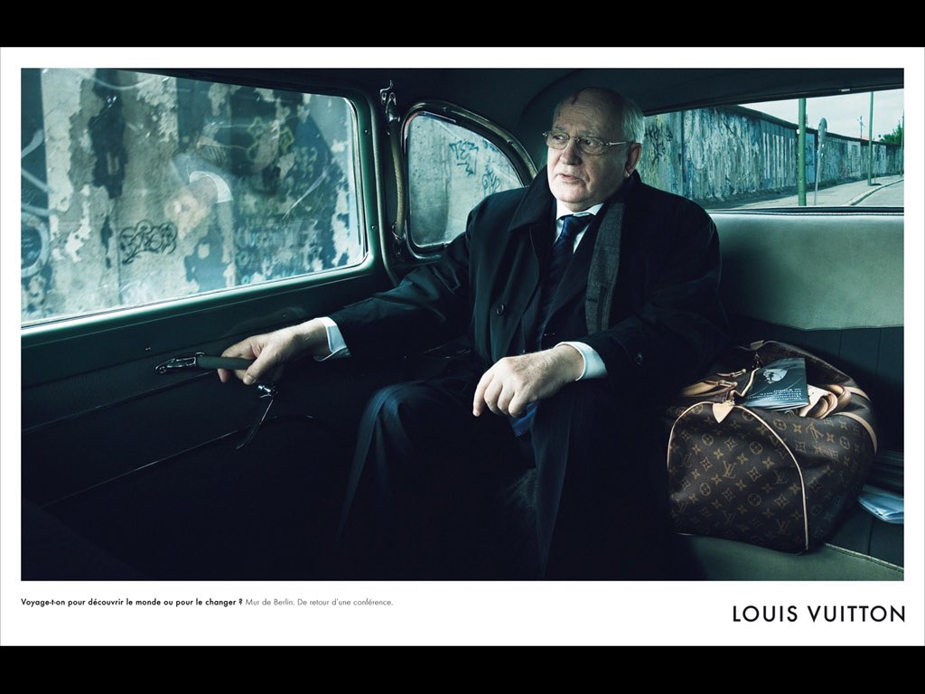 MissPavIichenko's tweet photo. RIP to former Pizza Hut and Louis Vuitton spokesman Mikhail Gorbachev https://t.co/hijs2kZx9q