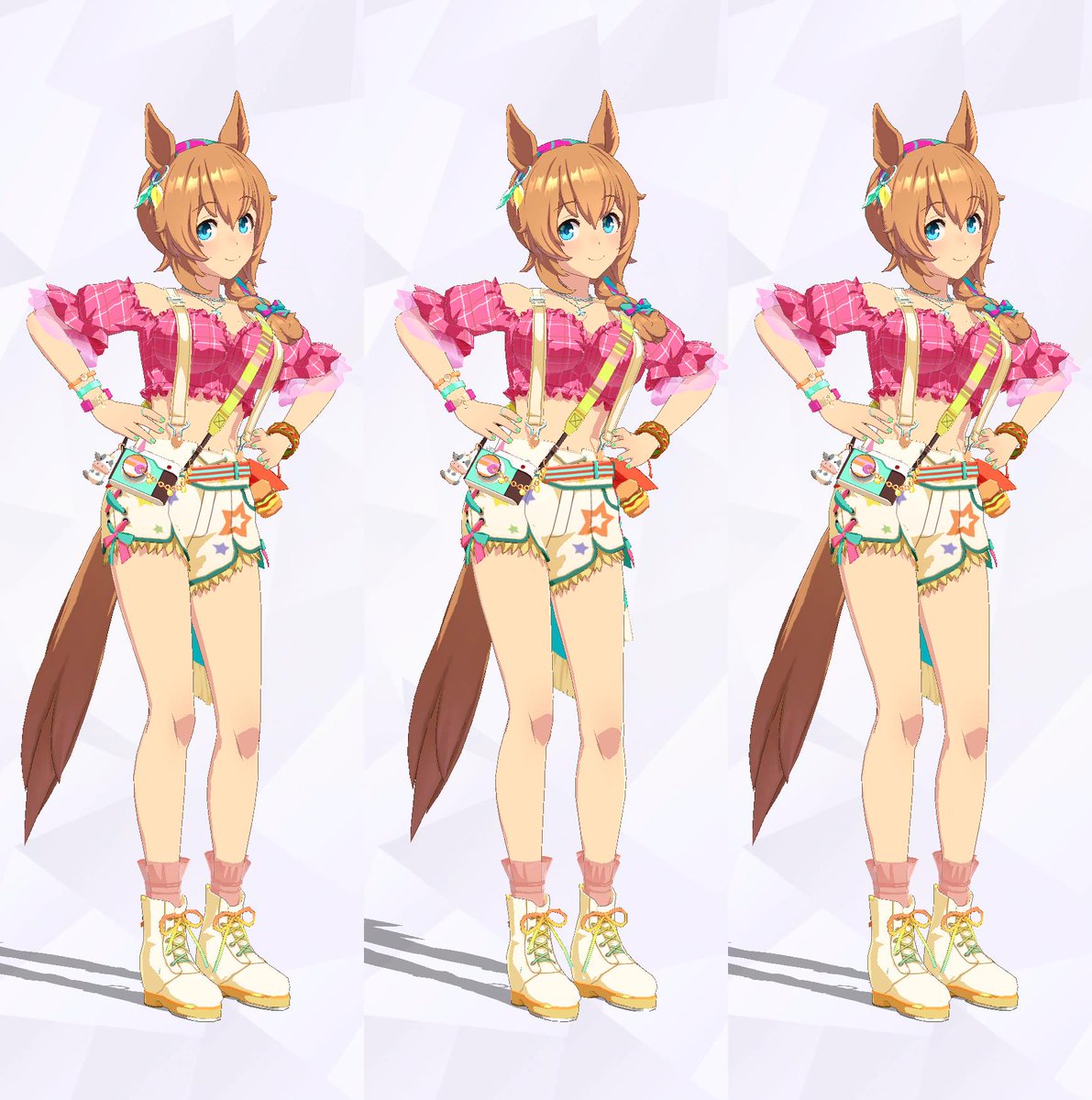 「[Bubblegum☆Memories]のタイキシャトルちゃん#ウマ娘 #立体視」|ナモルファのイラスト
