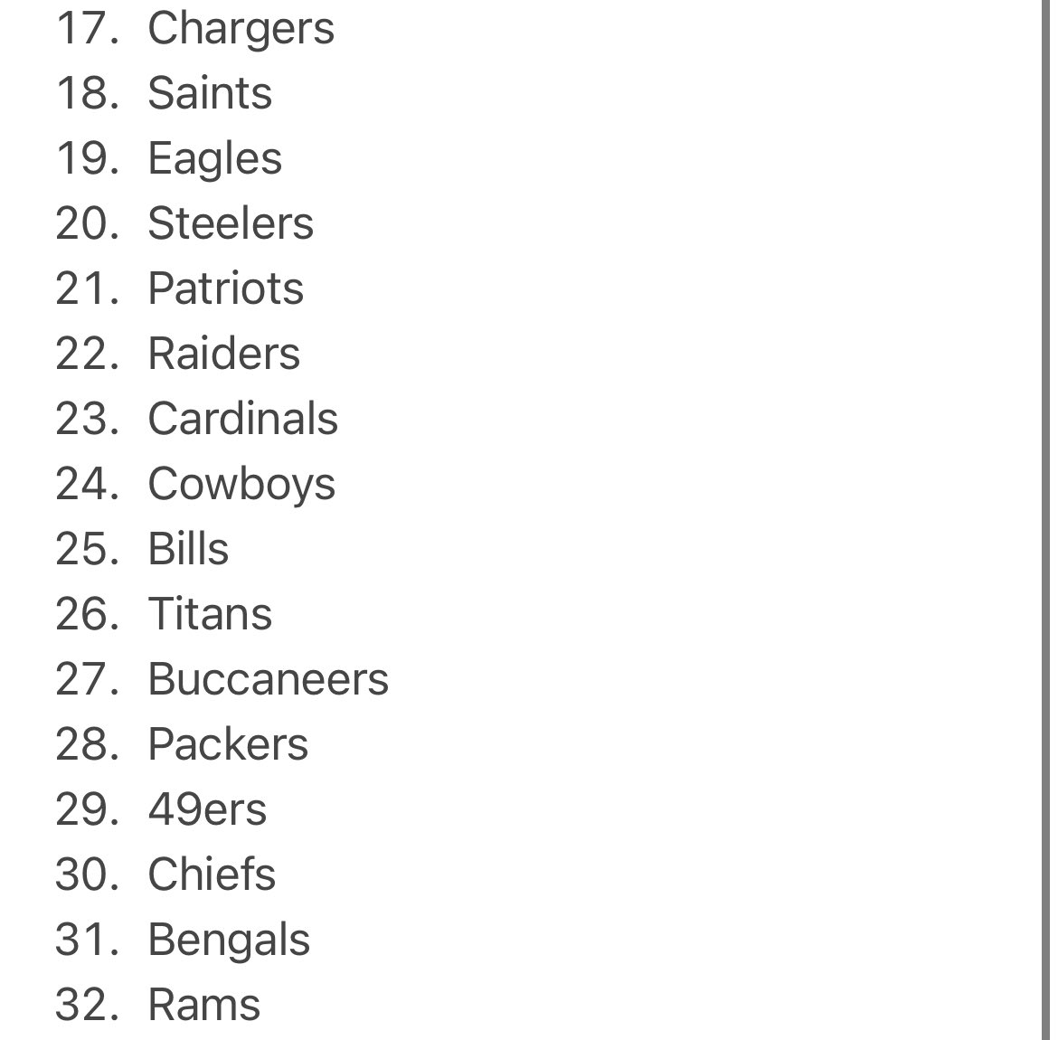 nfl teams in alphabetical order