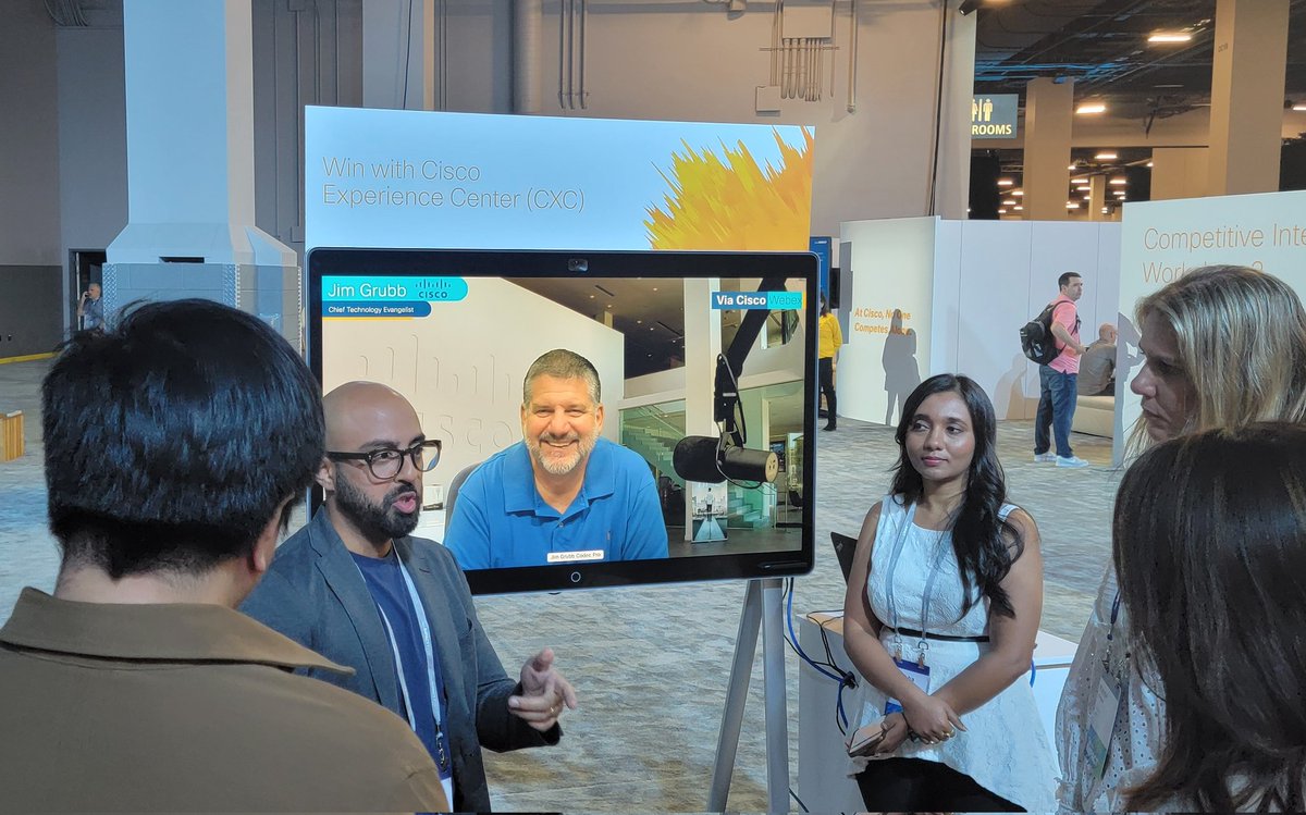 Hey Cisco Sales! Any Jim Grubb fans here at #CiscoImpact? Come chat with us in The Hub in the Competitive Intelligence zone. Learn how the Cisco Experience Center can help grow your business. <a href="/CiscoExperience/">Cisco Experience Center</a>