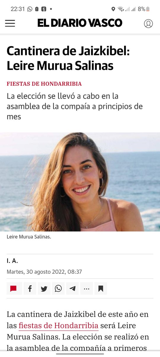 DeepThroat_SS's tweet photo. Resulta repugnante comprobar como, en el mini espacio que @diariovasco le dedica a la cantinera de @Jaizkibel1997, se omite, deliberadamente, la palabra #Alarde, que sí utilizan para hablar de las cantineras del desfile tradicional de #Hondarribia.
@DiarioFatxo @IrantzuVarela https://t.co/6S2HvLaCtO