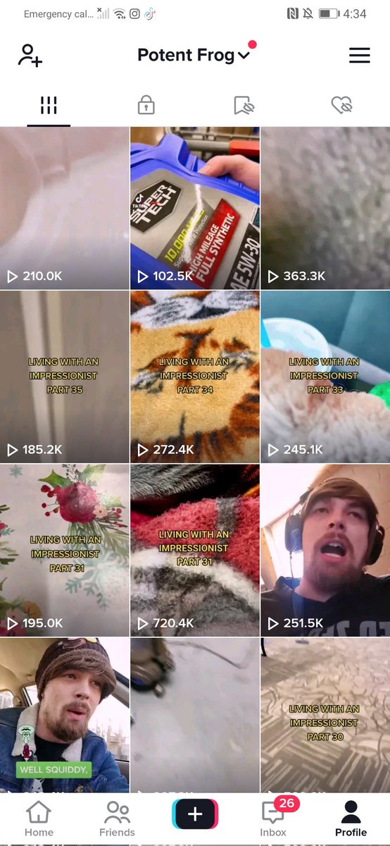 FrogPotent's tweet photo. Just to give you an idea of how @tiktok_us @tiktokcreators is treating it's creators, a thread. I'm going to post several images of my views just at the end of the past year, then post an image of my views currently. Compare the average view count and see for yourself. https://t.co/eFBFwZqonD
