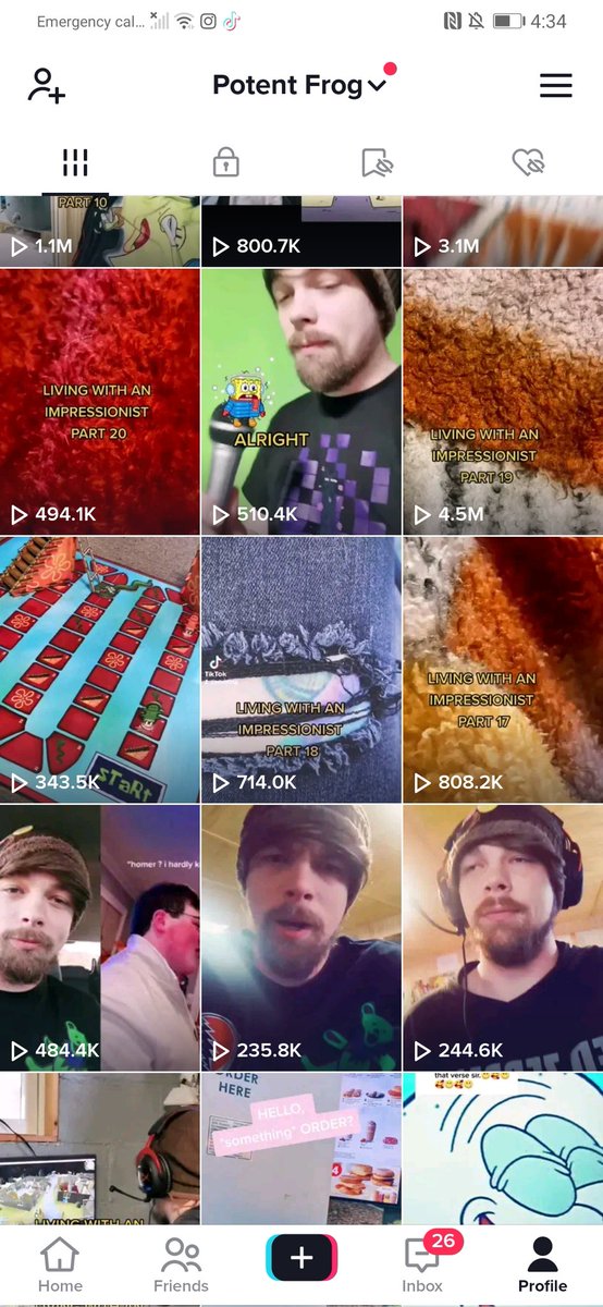 FrogPotent's tweet photo. Just to give you an idea of how @tiktok_us @tiktokcreators is treating it's creators, a thread. I'm going to post several images of my views just at the end of the past year, then post an image of my views currently. Compare the average view count and see for yourself. https://t.co/eFBFwZqonD