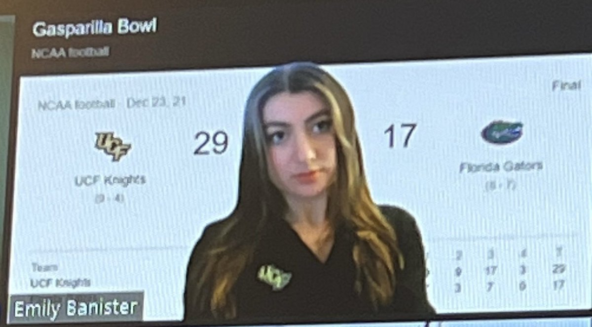 My coworker got on a Zoom call with a UF background. I responded accordingly