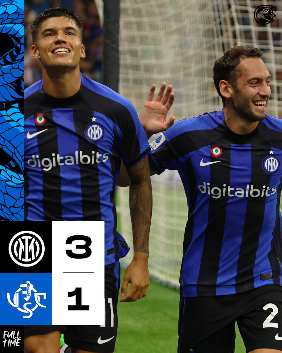 AmalaTV_'s tweet photo. FULL TIME - 4ª SERIE A
INTER-CREMONESE 3-1
Marcatori: 12’pt Correa, 38’pt Barella, 31’st Martinez, 45’st Okereke
Missione compiuta: tre punti d'oro per classifica e soprattutto morale. Ora testa al derby!
#Inter #AmalaTv #Famala #TwitchItalia #seriea #InterCremonese https://t.co/W2Z7mwRhto