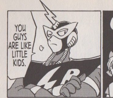 "eh, Fair enough.

What's a boy like you doing in the past? IT dosen't suit you little brother."