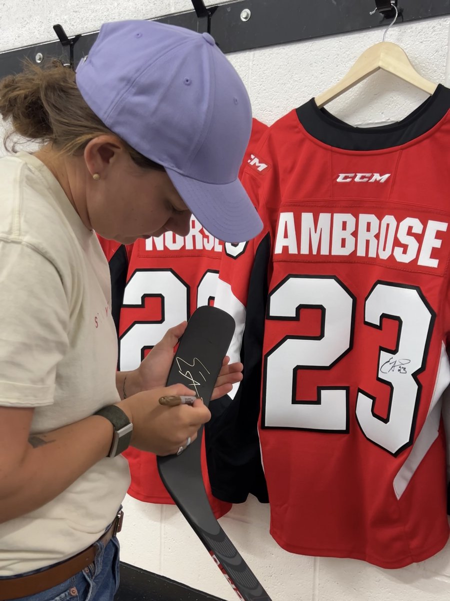 CCMHockey's tweet photo. Want to win this 🔥 JetSpeed FT5 Pro stick, signed by @ambrose_13?!
Quote this tweet telling us why you should get the stick. We'll contact the new owner of this stick on August 31st, 4pm (EDT)! https://t.co/8wB2JW35HP