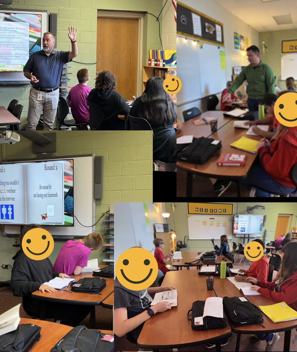 Cynthia_M_Kirk's tweet photo. Thank you @arnoldtimw and Mr. North for inviting me to see some field testing of @eduprotocols #GameOfQuotes. Students looking for evidence in text after independent reading was a hit. https://t.co/rLgP4mDxUf