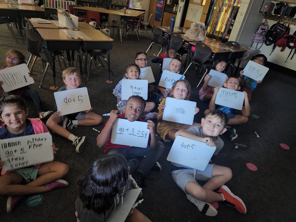 MrsHerreraD54's tweet image. Standard form, expanded form, word form, base ten blocks... these 2nd graders know many ways to show a number! #WeAre54 #D54Armstrong #MathNumeracy #MathFluency