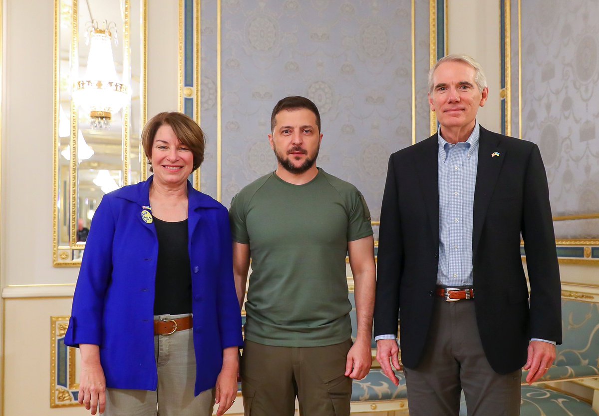 I went to Ukraine with Senator Portman to meet with President Zelenskyy and discuss the status of the war and American aid. Ukraine’s resistance to Putin’s barbarism has inspired the world. I’m more committed than ever to supporting their fight for democracy and sovereignty.