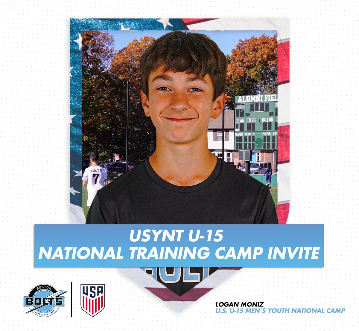 U.S Youth National Team bound 🇺🇸🇺🇸🇺🇸 🚨 Logan Moniz earns his first call up to the @USYNT Read more about Logan’s selection to the upcoming USYNT U-15 national training camp in Chula Vista, CA, link in bio 🔗