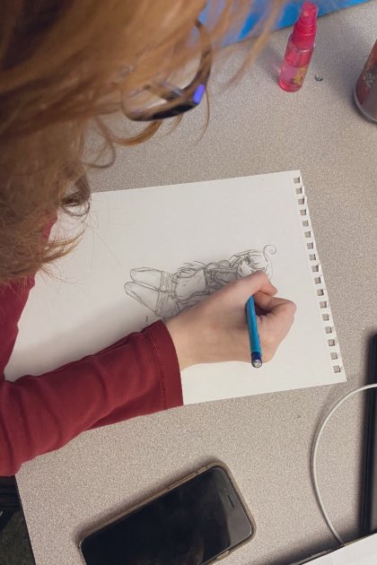 Jqd1y's tweet photo. a new drawing! what do you guys think? i drew this with pencil. #anime #sketch #OriginalArt https://t.co/lpQIPMFXP5