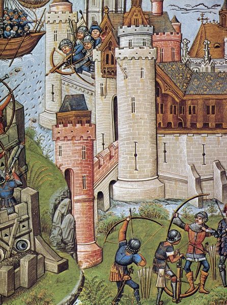 That can mean crossbows behind castle walls, cannons and massed musketry behind ramparts, machine gu...
