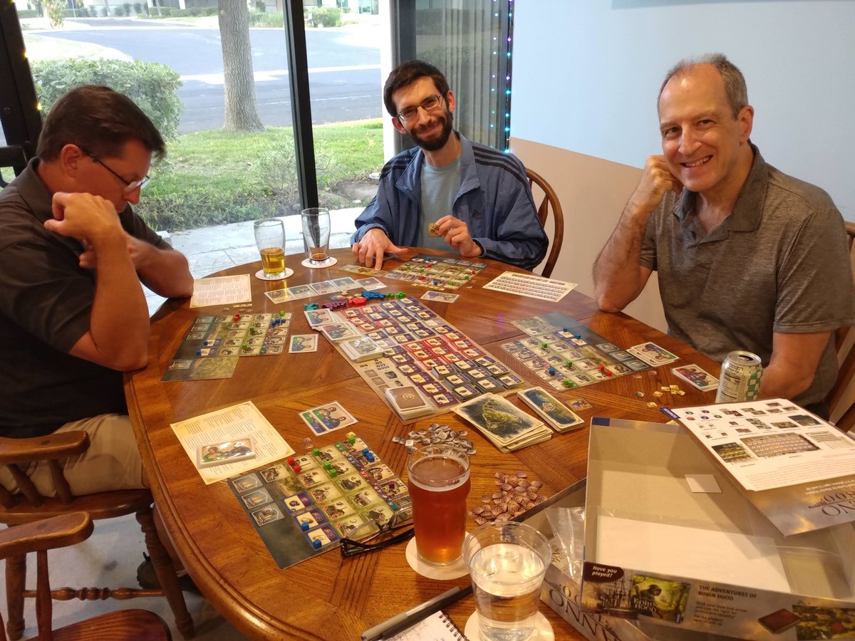 BoardGameBloke's tweet photo. Monday night #boardgames &amp; #Craftbeer for the #VCSBG in #Moorpark. Anno 1800 #boardgame, a tight worker &amp; resource game. Designed by #MartinWallace, who else with one action per player turn!?! I came last. https://t.co/DadMsJuSVb