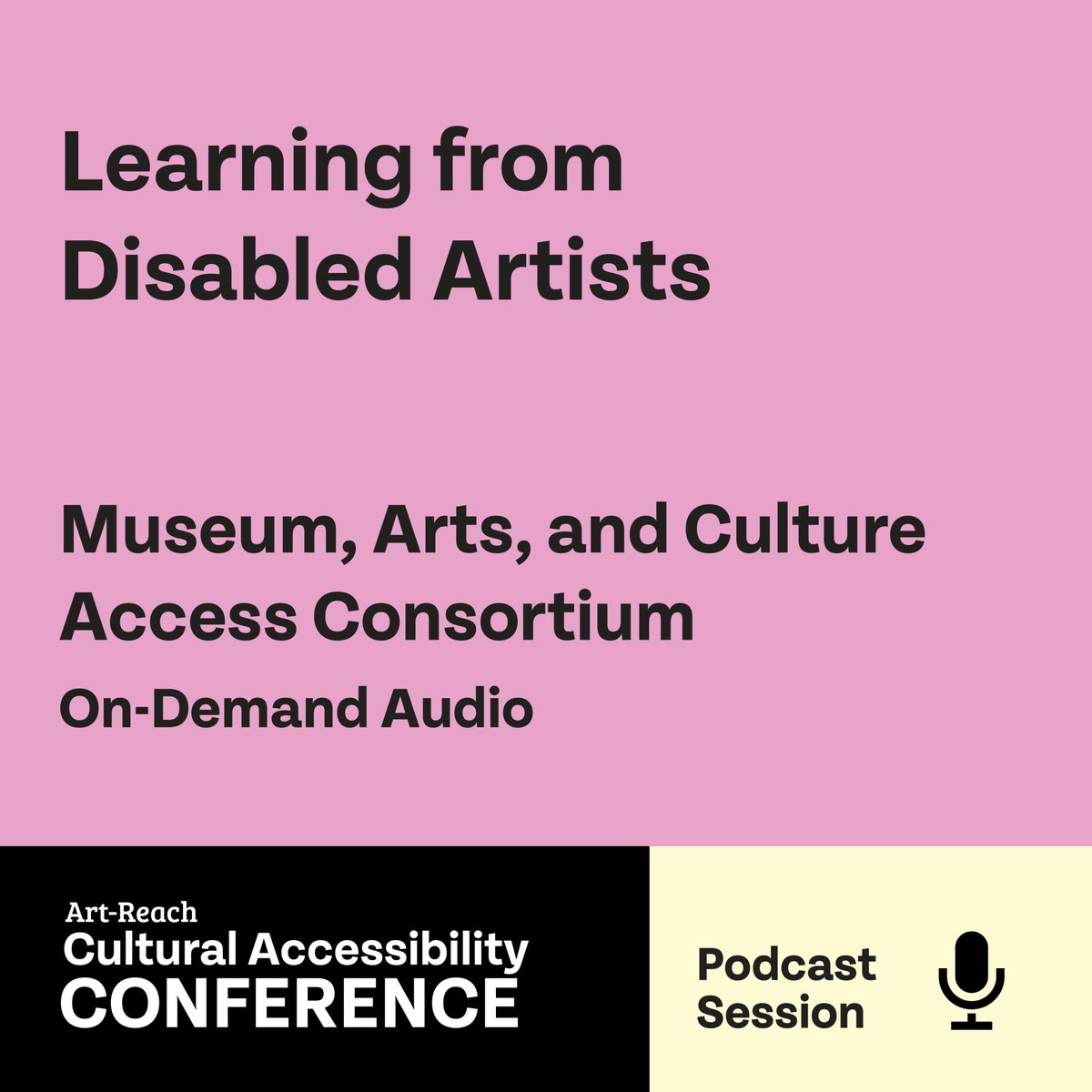 Tune in to the 2022 Art-Reach Cultural Accessibility Conference session - Learning from Disabled Artists -featuring <a href="/MAConsortium/">MAConsortium</a>.  To register for the conference, use the link in the bio! For more info, visit art-reach.org/conference