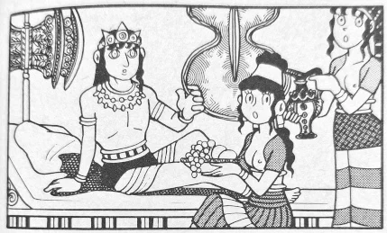 『T・Pぼん』の「暗黒の大迷宮」の回で、ミノス王に仕える侍女たちがちゃんとこの乳出しファッションで描かれてるのを読んだときは、あらためて藤子・F・不二雄大先生の偉大さを再認識したものよ。 