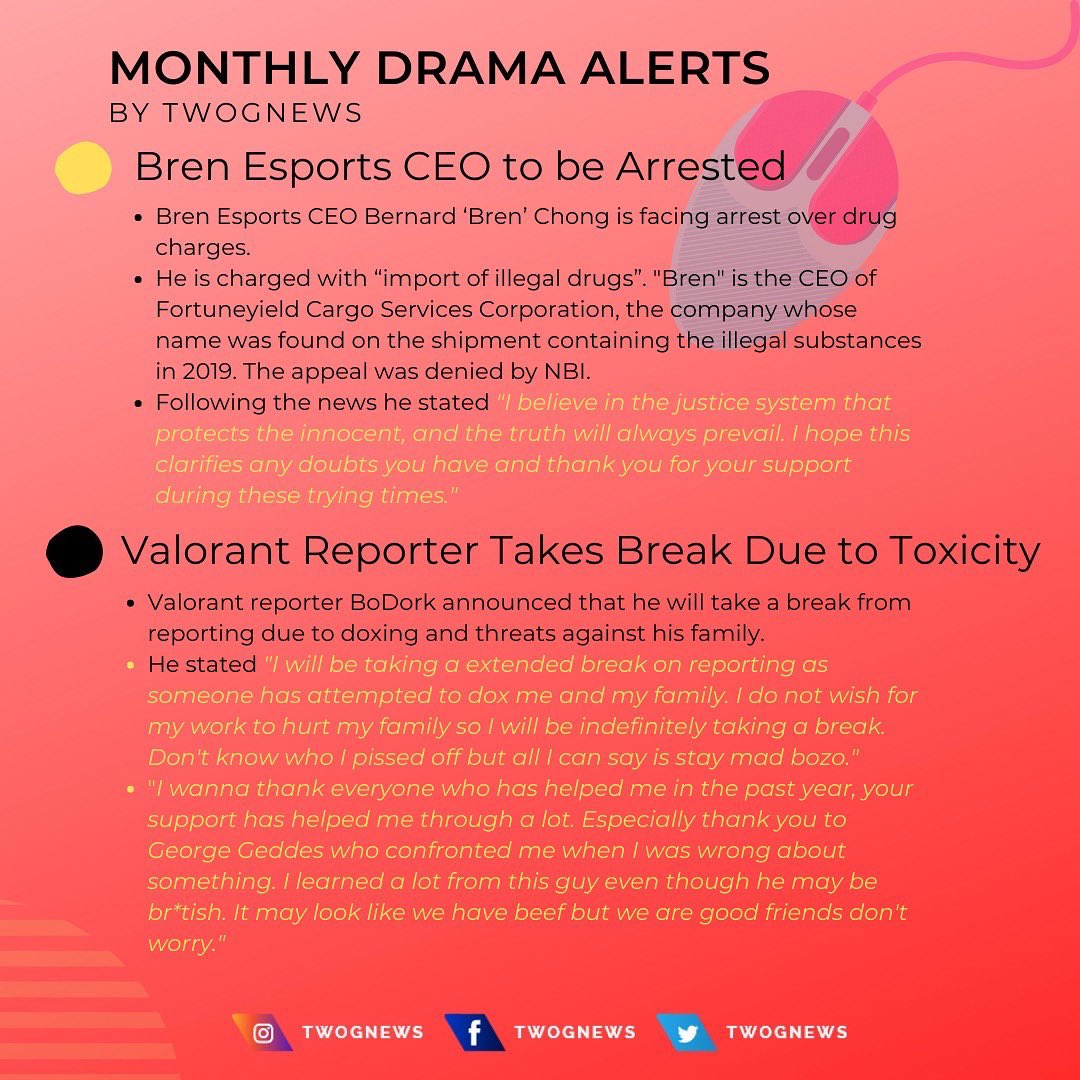 twognews's tweet photo. A lot of things happened in the gaming space recently, check everything here! 🔥👾⚡️

#esports #gaming #drama #news #daily #dailynews #esports #gaming #gamer #business #drama #dramaalert #esportslife #csgo #esportsnews #esportsdaily #esportsteams #esportsbusiness #twognews https://t.co/ErbyBFv2ic
