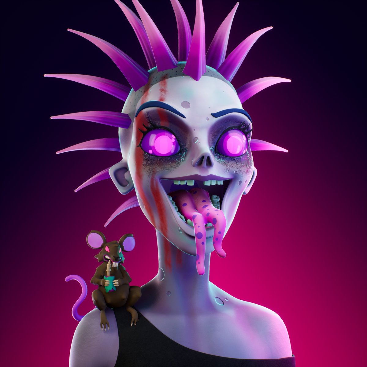 ZurbsNFT's tweet photo. Turns out the rats are pretty tameable🐀 … Just feed them a finger or two💅 … 

𝐖𝐡𝐚𝐭 𝐰𝐨𝐮𝐥𝐝 𝐲𝐨𝐮 𝐧𝐚𝐦𝐞 𝐲𝐨𝐮𝐫 𝐫𝐚𝐭? 
#swarm https://t.co/2D8BVPTncd