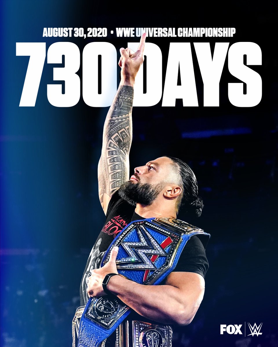 The Tribal Chief celebrates 2 years of Relevancy today!

<a href="/WWERomanReigns/">Roman Reigns</a>