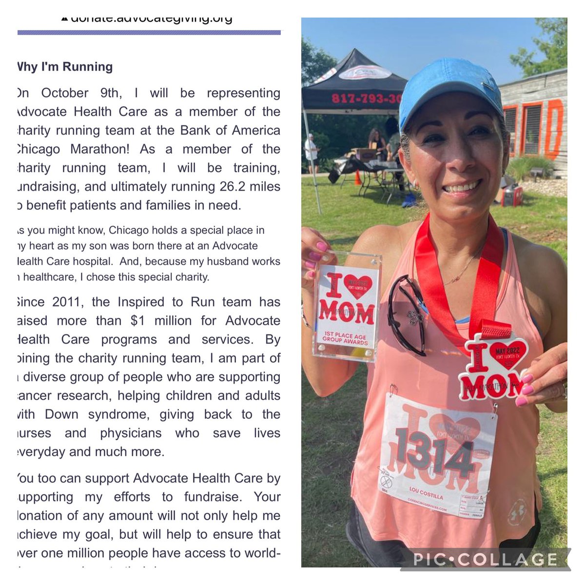 loucostilla's tweet photo. DFW Attorney running Chicago Marathon for a cause. Kindly help me raise funds for charity. Search Lou Costilla on link. #chicagomarathon #dfwattorney #attorneyrunner #attorney #Attorneys https://t.co/SUYUypdTV5 https://t.co/TGlpp6wTLB