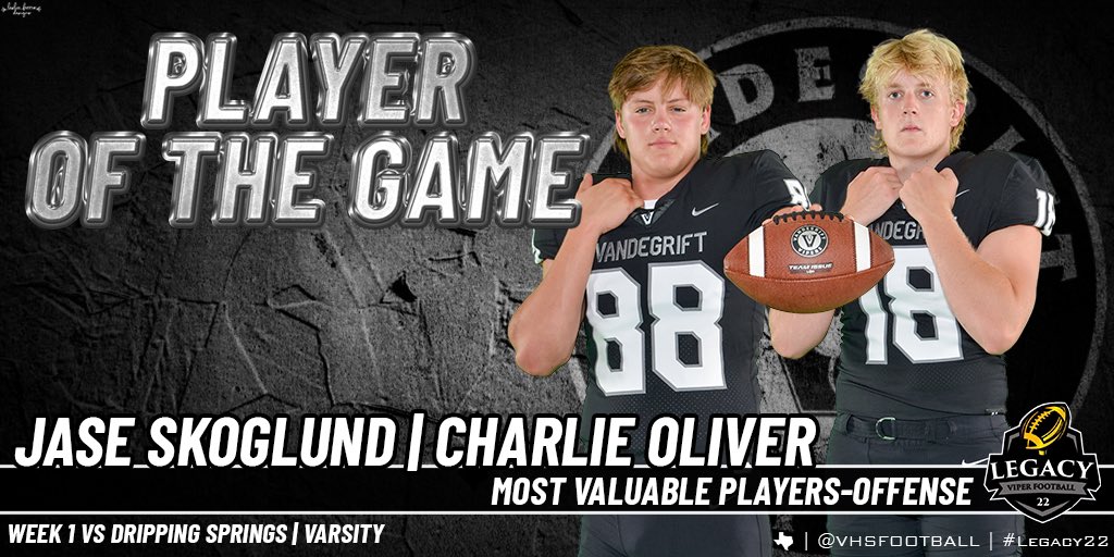 VHSFootball's tweet photo. Congrats to our Offensive players of week against Drip 🔥 
@GrantLindley2 @JaseSkoglund @Charli3_O @alexpwitt https://t.co/nbXRrHIdsL