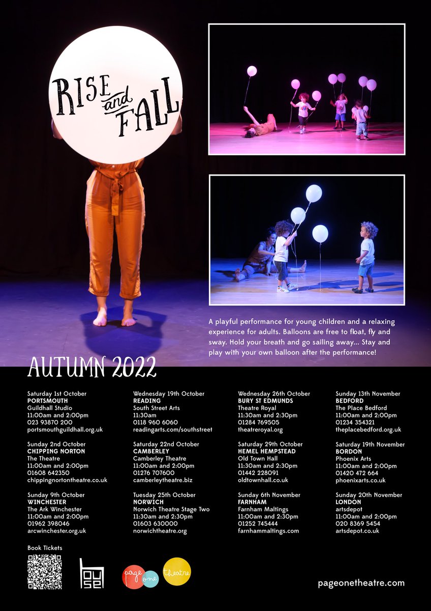 We are excited to be flying off on tour to some brilliant venues this Autumn! <a href="/southstreetarts/">South Street Arts Centre</a> <a href="/artsdepot/">artsdepot</a> <a href="/farnhammaltings/">Farnham Maltings</a> <a href="/TheatreRoyalBSE/">Theatre Royal Bury St Edmunds</a> <a href="/ThePlaceBedford/">The Place Theatre</a> <a href="/PortsmouthGhall/">Portsmouth Guildhall</a> @ChippyTheatre <a href="/PhoenixBordon/">Phoenix Arts</a> <a href="/CamboTheatre/">Camberley Theatre</a> @Norwich_Theatre @ArcWinchester <a href="/TheOldTownHall/">The Old Town Hall</a>