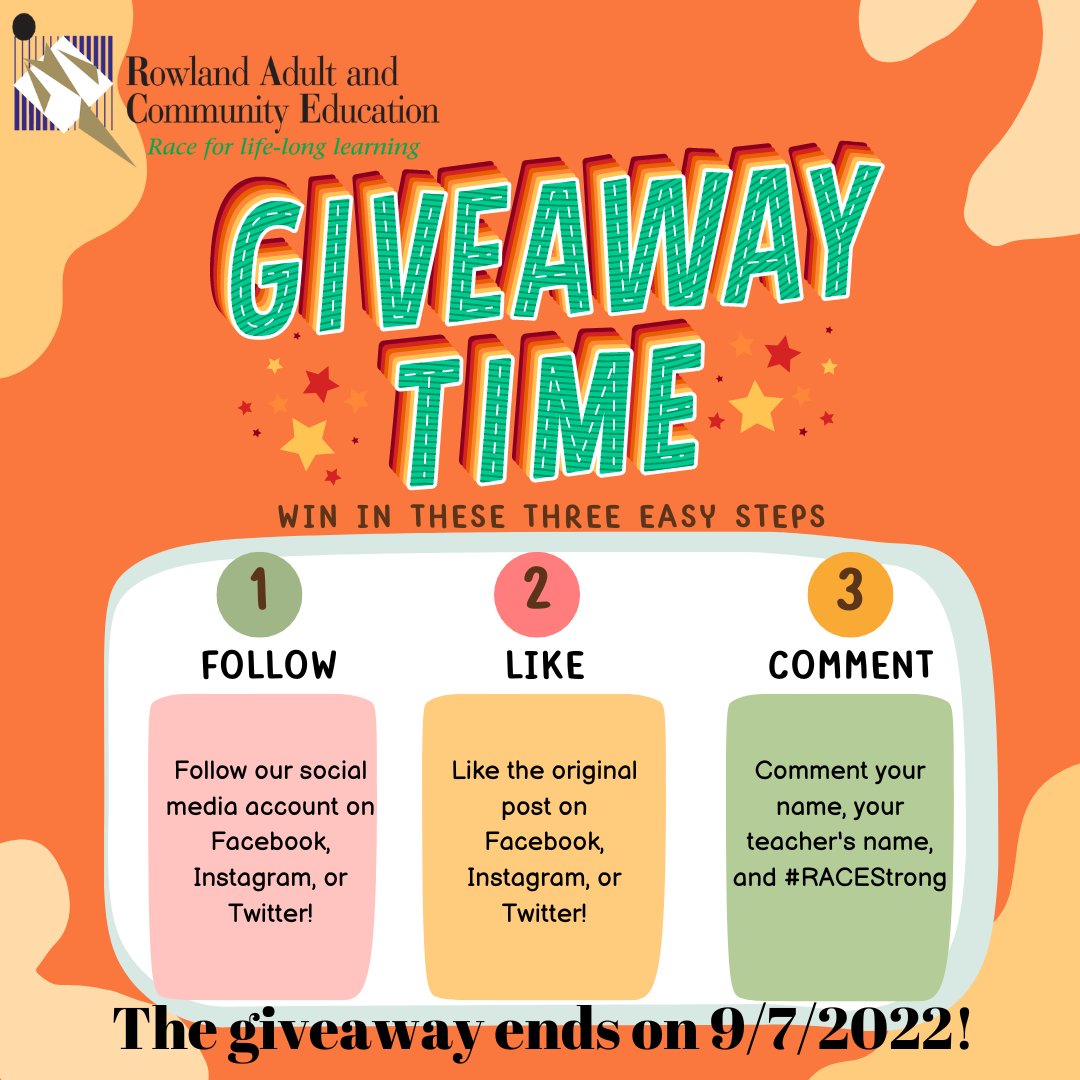 ⭐Giveaway Announcement⭐ Students, enter for a chance to win a $10 gift card from Target by following these 3 easy steps! Open to all RACE students. One entry per student. Follow, like, and comment by Sept. 7 for a chance to win! Good luck, students! #RACEStrong #WeAreRUSD