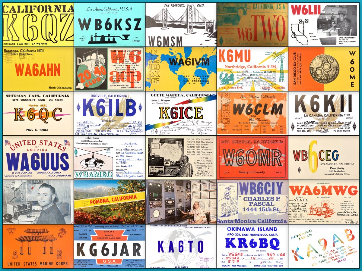 Californian QSL Cards from the 1960s

#HamRadioWorld
