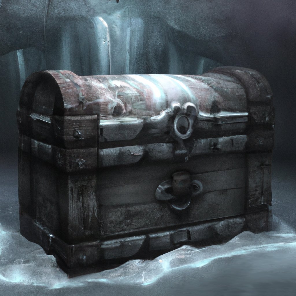 Icy Treasure Chest will be airdrop once all the family scroll is minted 2 rarity. 

Icy treasure Drops:
-Weapons
-Shield
-Treasure
-the 3 Crowns.

icy treasure chest will open every month. Drop is random 1/50000 and we also have a burn on this NFT. Stay Frozty.🐧