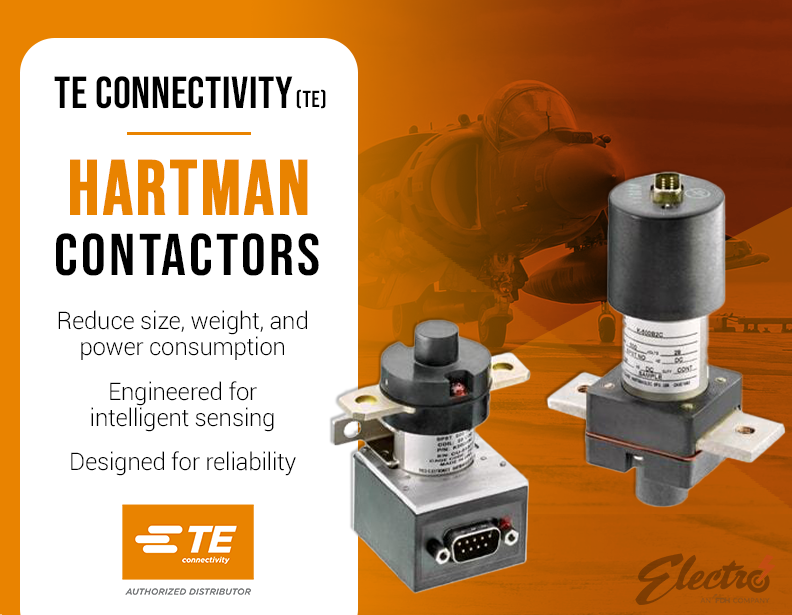 ElectroEntOKC's tweet photo. In stock now! TE HARTMAN relays and contactors are engineered to switch electrical power in the most severe aerospace applications, including airplanes, space shuttles, and deep space probes. https://t.co/YicUa4m1pk