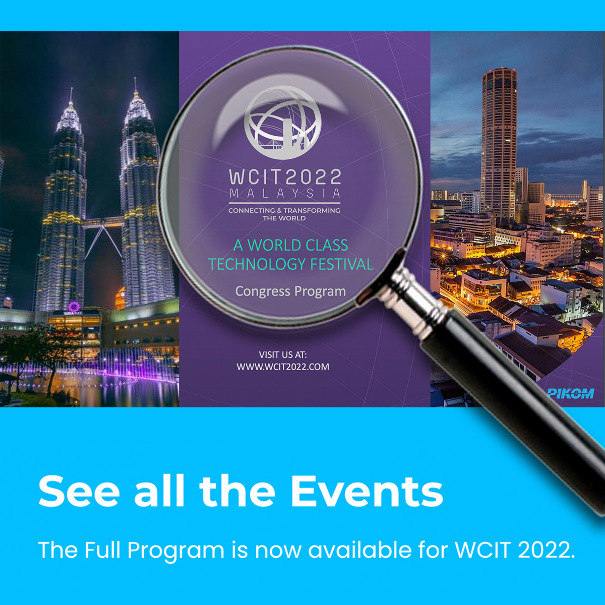 wcit2022's tweet photo. WCIT 2022 is pleased to share our full program of events.
Review the program: https://t.co/cbGuhMX3mx

Learn More: https://t.co/AovRMPvVxY
🎫$199 virtual tickets: https://t.co/7OmFlr76w3 https://t.co/zOUB02niBV