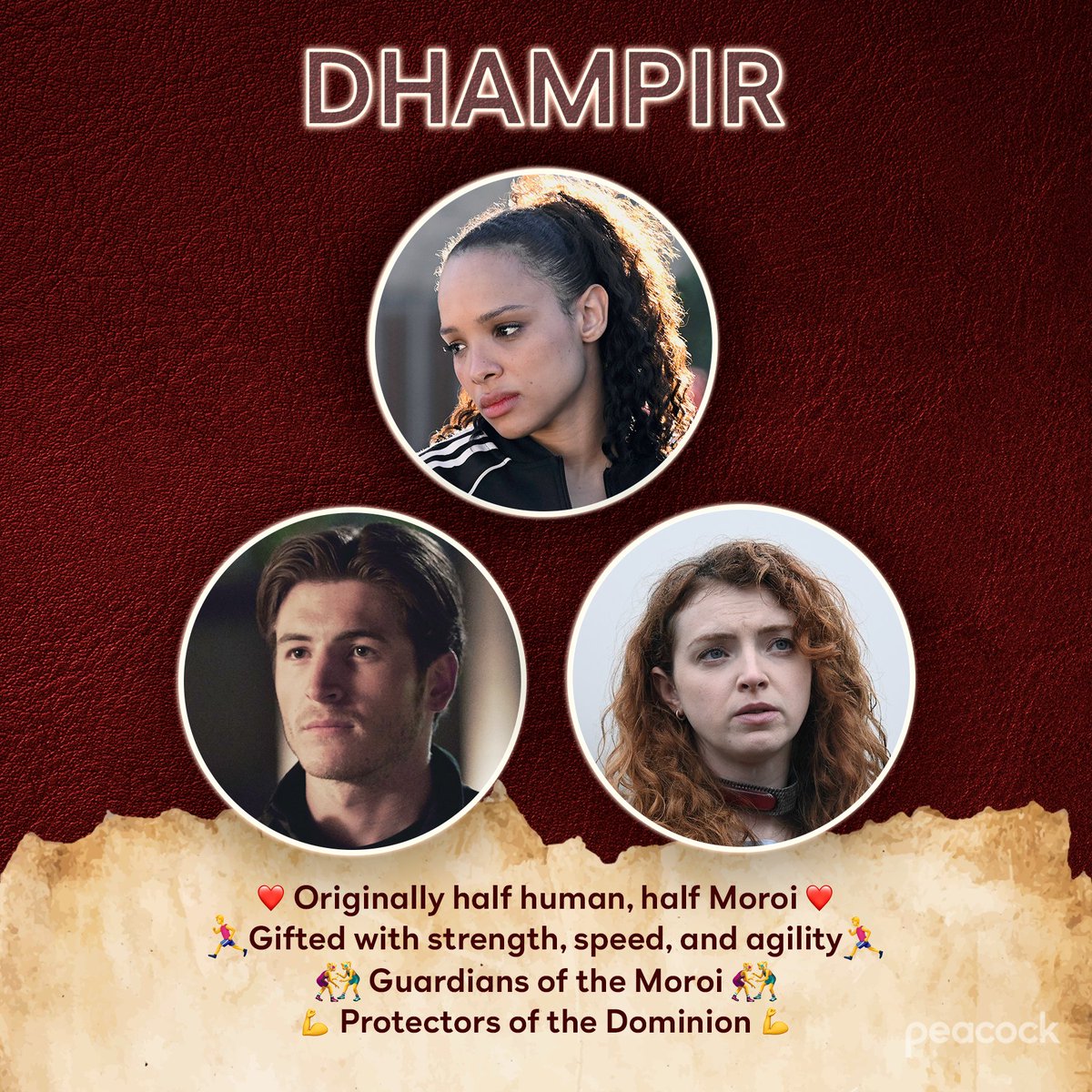 peacock's tweet photo. Welcome to the world of Vampire Academy 👋 Tap to learn about the different vampire types before September 15th. https://t.co/0VE3wEMTze