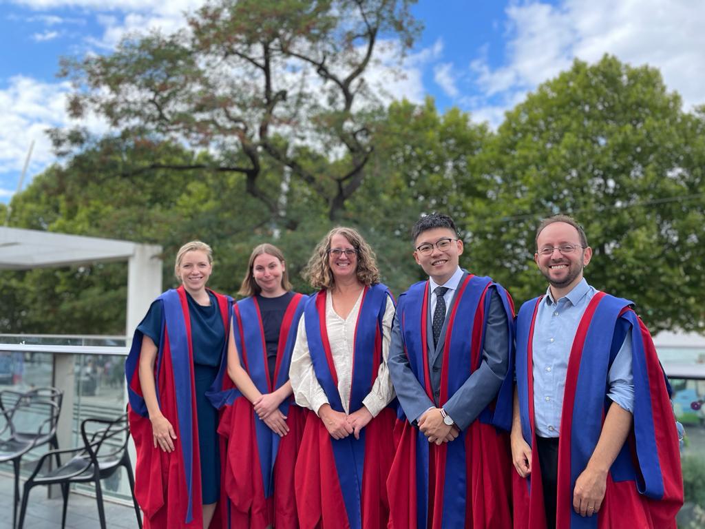 It's been a 3 year wait, so it was wonderful to graduate today with these lovely friends and colleagues from <a href="/CSI_KCL/">Cicely Saunders Institute at King's</a>.