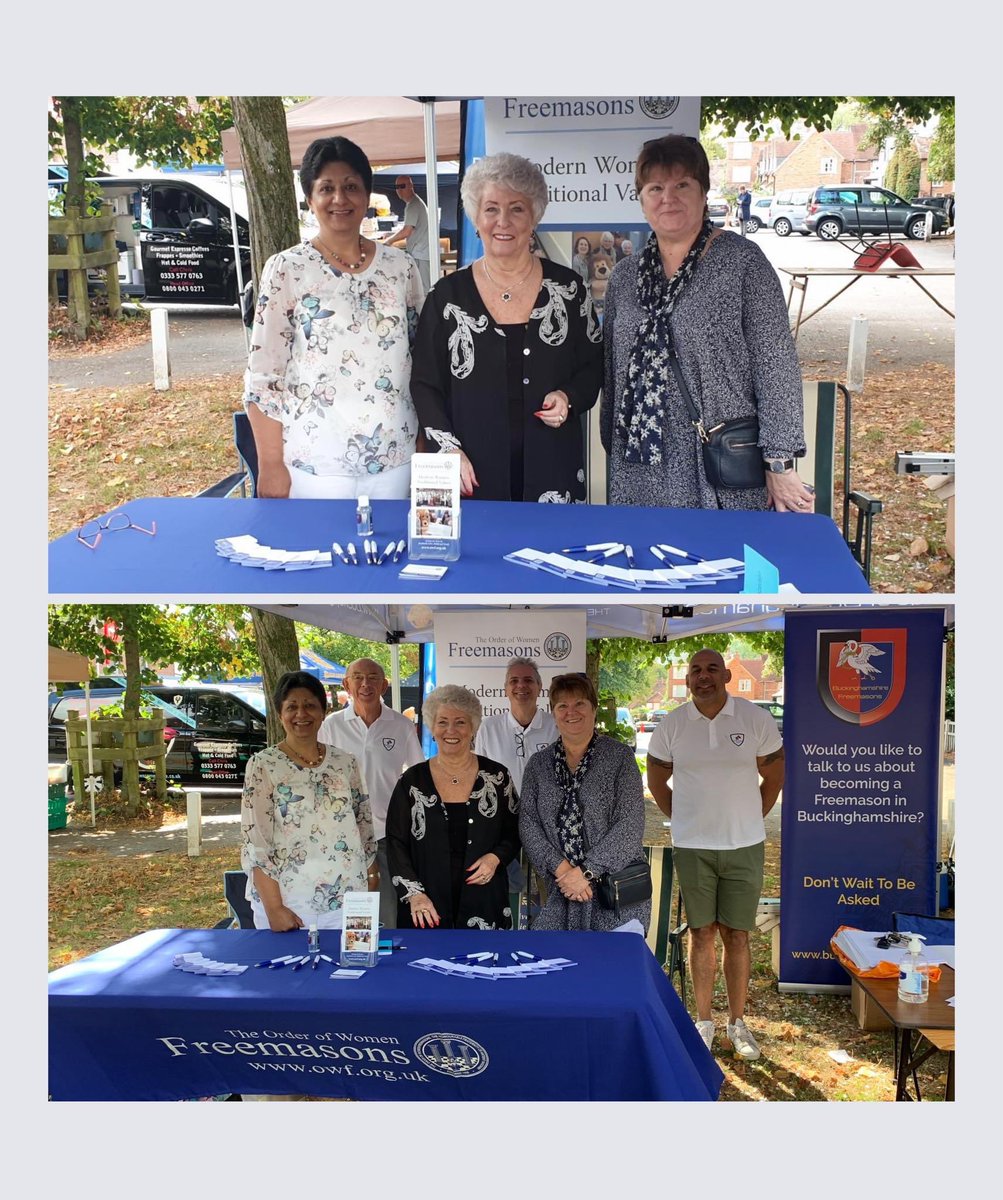 OrderWomen's tweet image. It’s been another weekend with @OrderWomen members out and about promoting the OWF. A lot more people now know women can be Freemasons! #freemasonry #UGLE